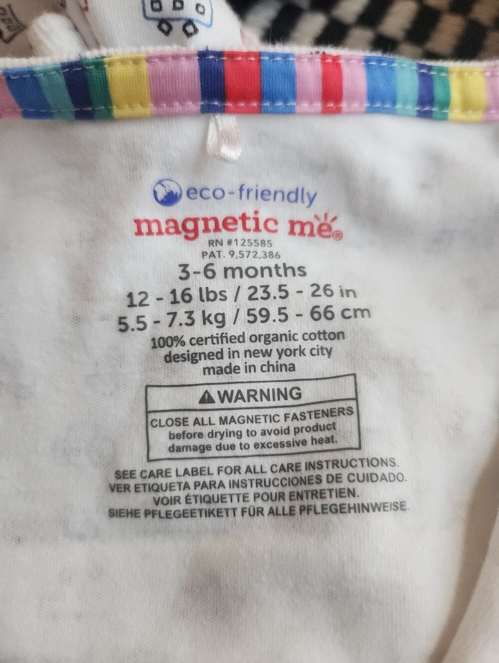 MAGNETIC ME 3-6 Month 2 Piece Organic Cotton Footie Bundle - Picture 9 of 10